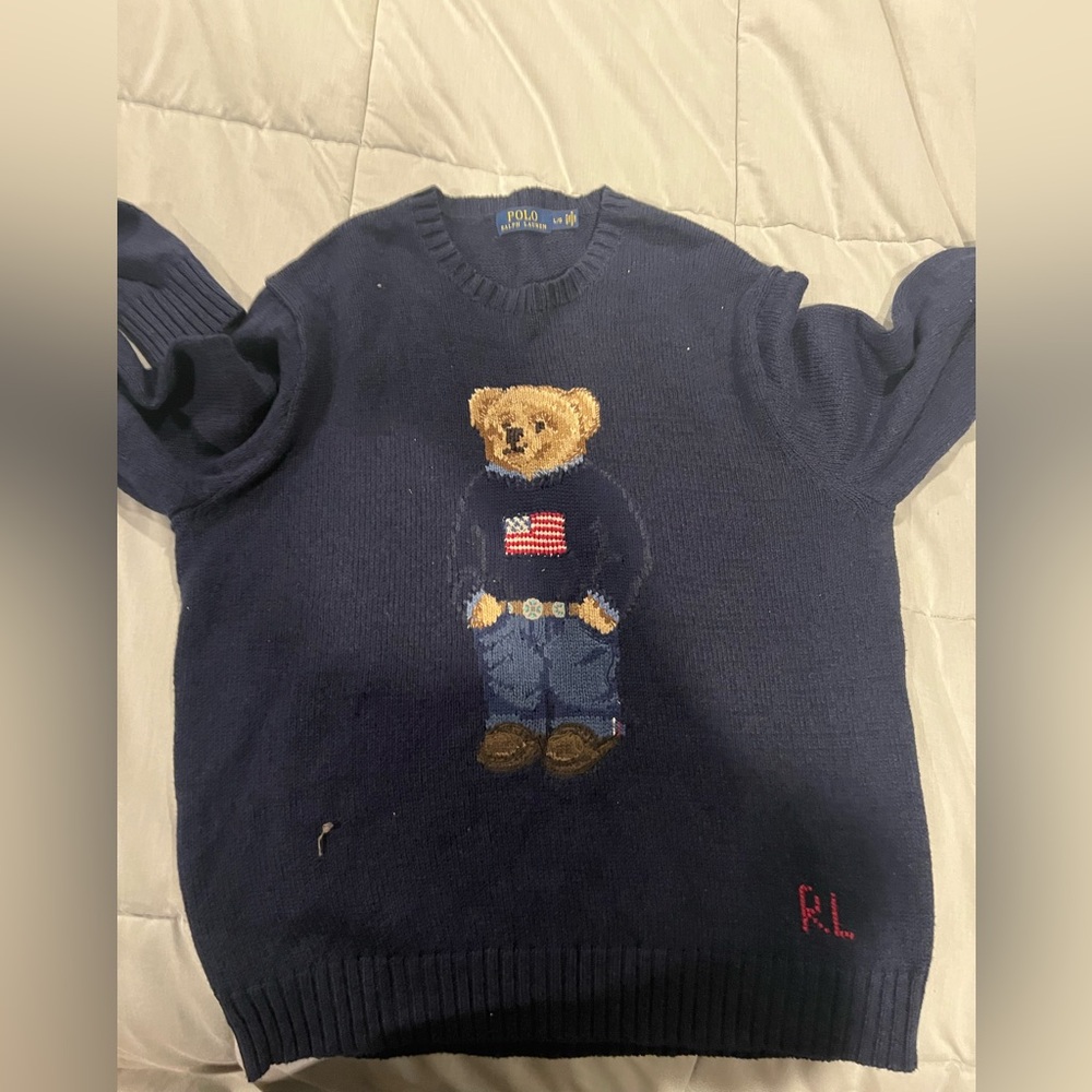 Polo bear Ralph Lauren sweater size large.